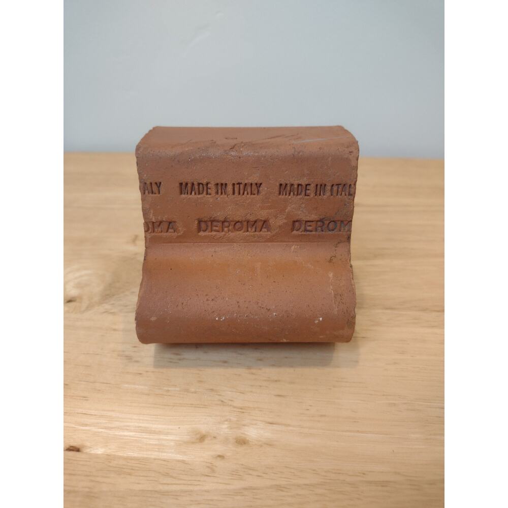 Set of 3 TERRA Cotta Large Pot Feet Clay Risers Deroma from Italy Planter Feet - Picture 6 of 9